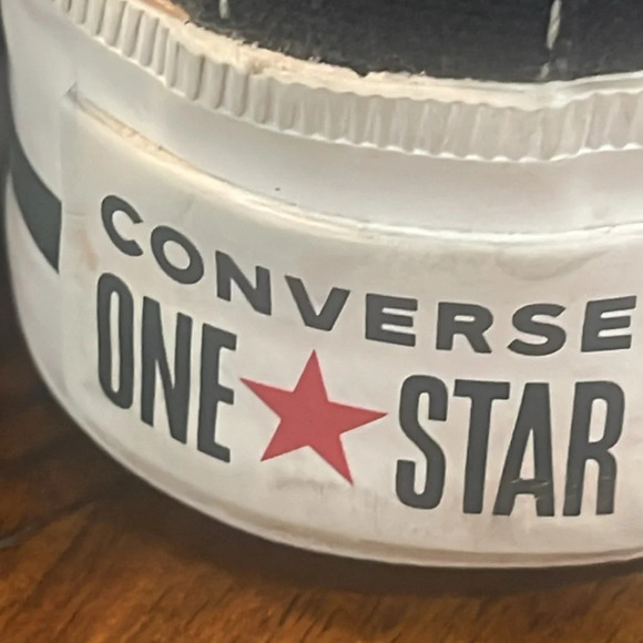 RARE Converse One Star Platform Ox sneakers 564031C black red bottom soles 5.5 - Picture 16 of 17